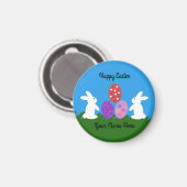 PaasBunny #2 Ronde Magnet Magneet (Voorkant / Achterkant)