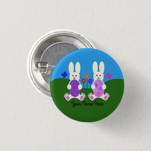 Paasbunny #6 Button (Voorkant /achterkant)