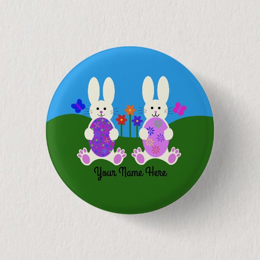 Paasbunny #6 Button (Voorkant)