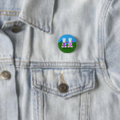 Paasbunny #6 Button (In situ)