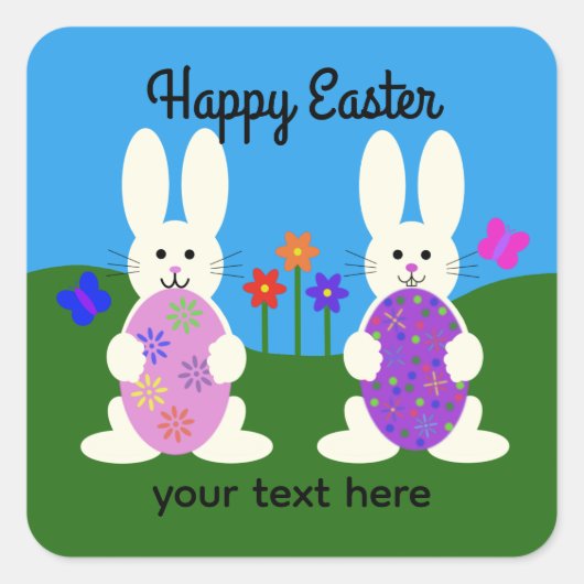 Paasbunny #7-2 Stickers (Voorkant)