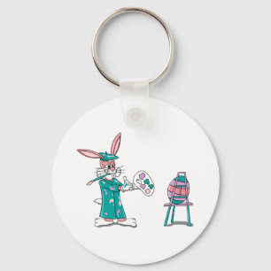 Paasbunny Artist Sleutelhanger