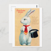 paasbunny briefkaart (Voorkant / Achterkant)