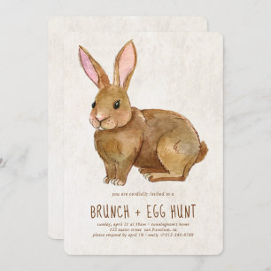 Paasbunny   Brunch en Egg Hunt Kaart