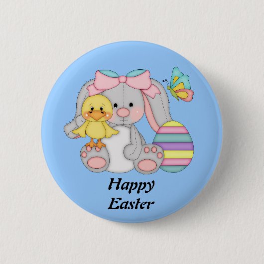 PaasBunny-Button Ronde Button 5,7 Cm (Voorkant)