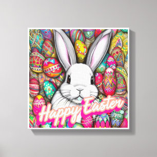 Paasbunny Canvas Afdruk