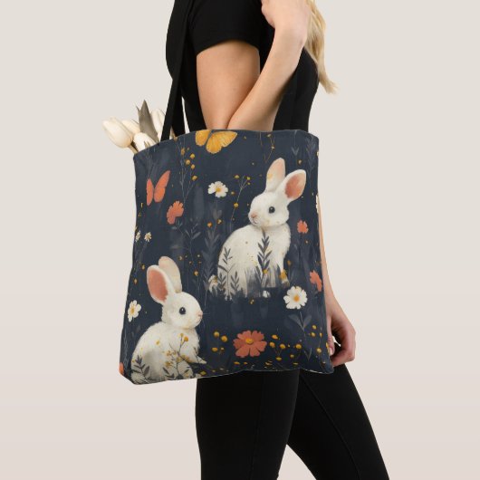 PaasBunny-Canvas tas (Dichtbij)