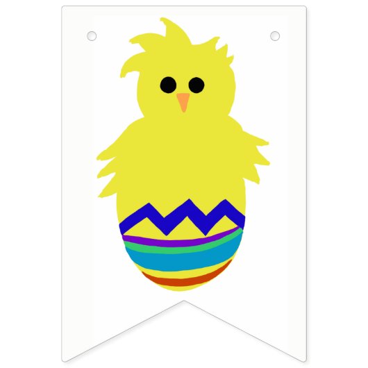 Paasbunny Chick Eggs Bunting Banner (Tweede vlag)