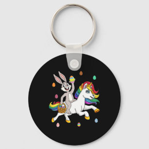 paasbunny die een unicorn kottermagisch meisje bes sleutelhanger