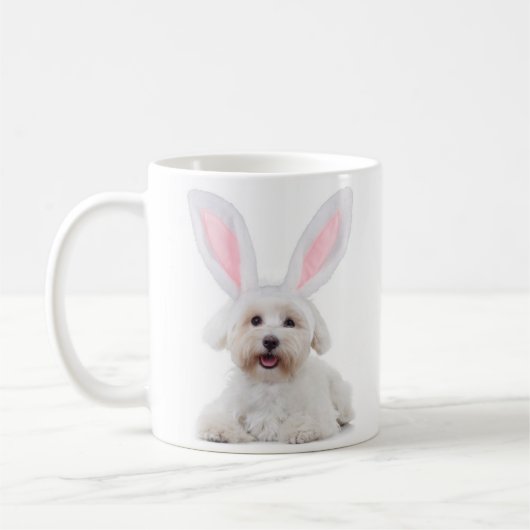 PaasBunny Dog Cute Easter Coffee Mok (Links)