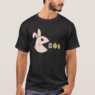 PaasBunny Eating Eggs Arcade Gamer Kinder T-shirt