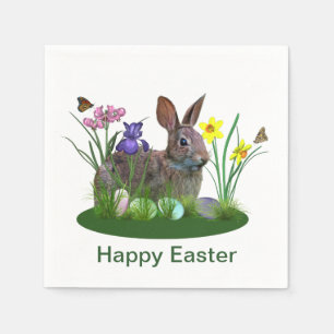 PaasBunny, Eieren en Lentbloemen Servet