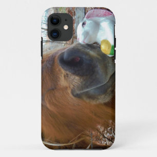 PaasBunny en bruin paard iPhone 11 Hoesje