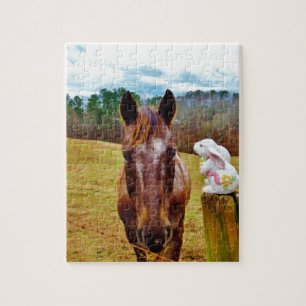 PaasBunny en bruin paard Legpuzzel