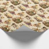 paasbunny en damesfeest cadeaupapier (Hoek)