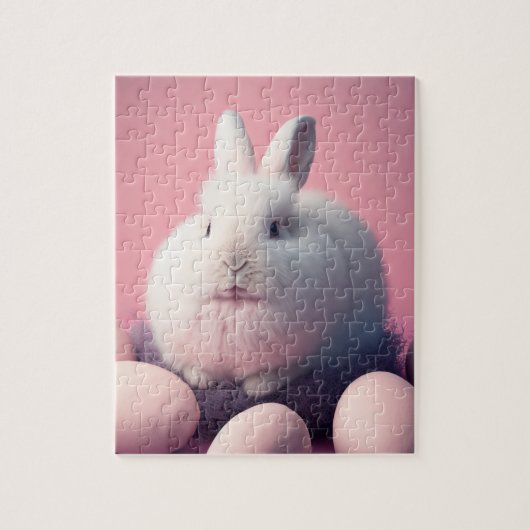 PaasBunny en eieren Legpuzzel (Verticaal)