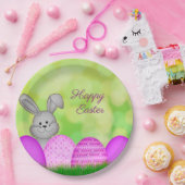PaasBunny en eieren Papieren Bordje (Feest)