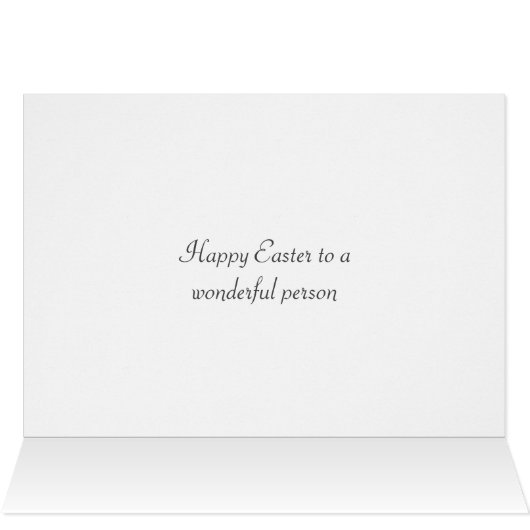 PaasBunny en kip met bloemen (Binnen Horizontaal (Boven))