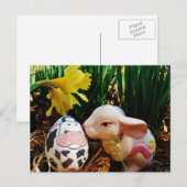 PaasBunny en koe-ei Feestdagenkaart (Voorkant / Achterkant)