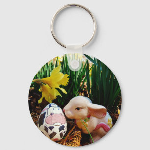 PaasBunny en koe-ei Sleutelhanger