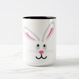 PaasBunny Face Tweekleurige Koffiemok