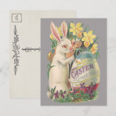 paasbunny feestdagenkaart (Voorkant / Achterkant)