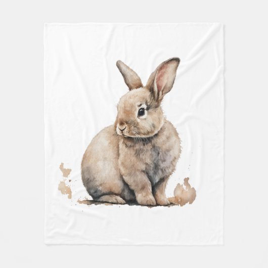 Paasbunny Fleece Deken (Voorkant)
