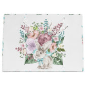 Paasbunny floral Holiday Groot Cadeauzakje (Voorkant)