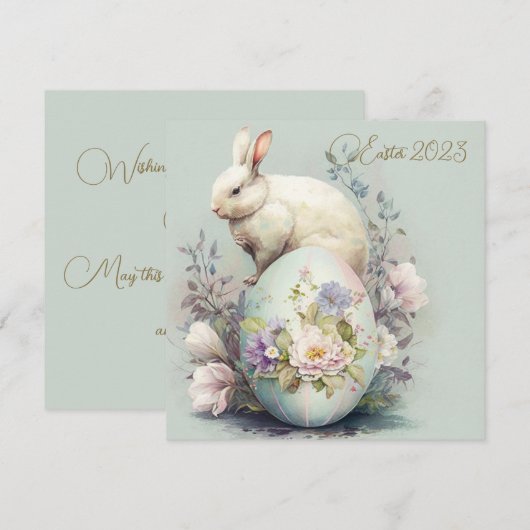 Paasbunny Florals (Voorkant / Achterkant)