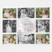 Paasbunny-fotobanket Fleece Deken (Voorkant (Horizontaal))
