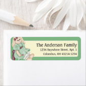 PaasBunny Girl d8 PaasAdresetiketten Etiket (Insitu)