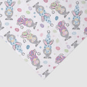 Paasbunny Gnome Patroon Tissuepapier (Detail)