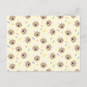 Paasbunny Golden Retriever Patroon Briefkaart (Voorkant)