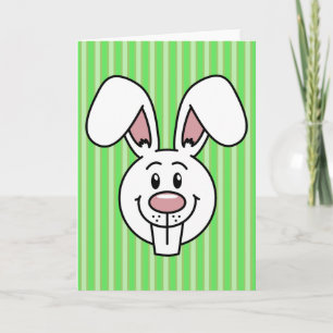PaasBunny (groen) Wenskaart Feestdagen Kaart