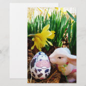 PaasBunny Koe Eieren Briefpapier (Voorkant / Achterkant)