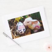 PaasBunny Koe Eieren Rechthoekige Sticker (Envelop)