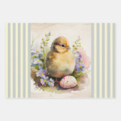  paasbunny & kuiken inpakpapier vel (Voorkant 3)