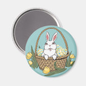 Paasbunny Magnet Festive Easter Decorations Magneet (Voorkant / Achterkant)