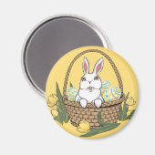 Paasbunny Magnet Festive Easter Decorations Magneet (Voorkant / Achterkant)