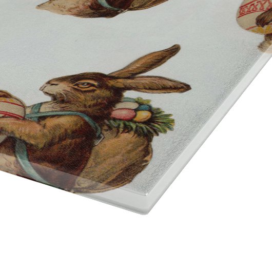 paasbunny met eieren snijplank (Hoek)