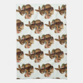  paasbunny met eieren theedoek (Verticaal)