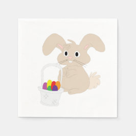 PaasBunny met mandje Servet