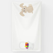 PaasBunny met mandje Spandoek (Verticaal)