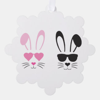 Paasbunny Ornament Kaart