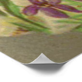 Paasbunny Painting Egg Daffodil Crocus Poster (Hoek)