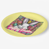 Paasbunny Papieren Bordje (Gekanteld)