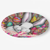 Paasbunny Papieren Bordje (Gekanteld)