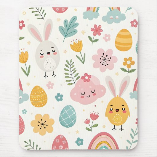 paasbunny Pattern Muismat (Voorkant)