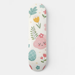 paasbunny Pattern Skateboard