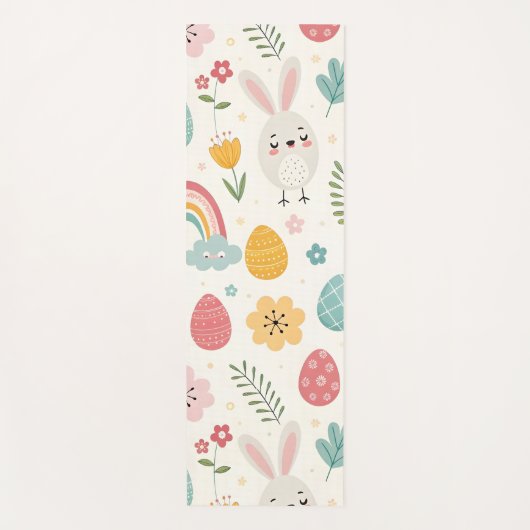 paasbunny Pattern Yogamat (Voorkant)